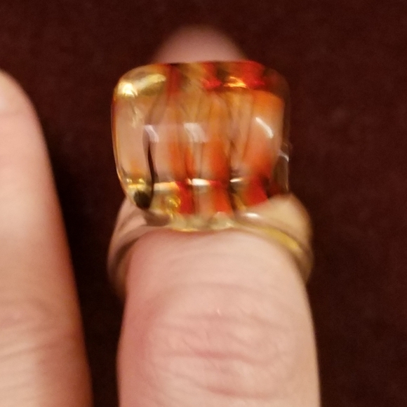 Handmade glass ring - Picture 2 of 2